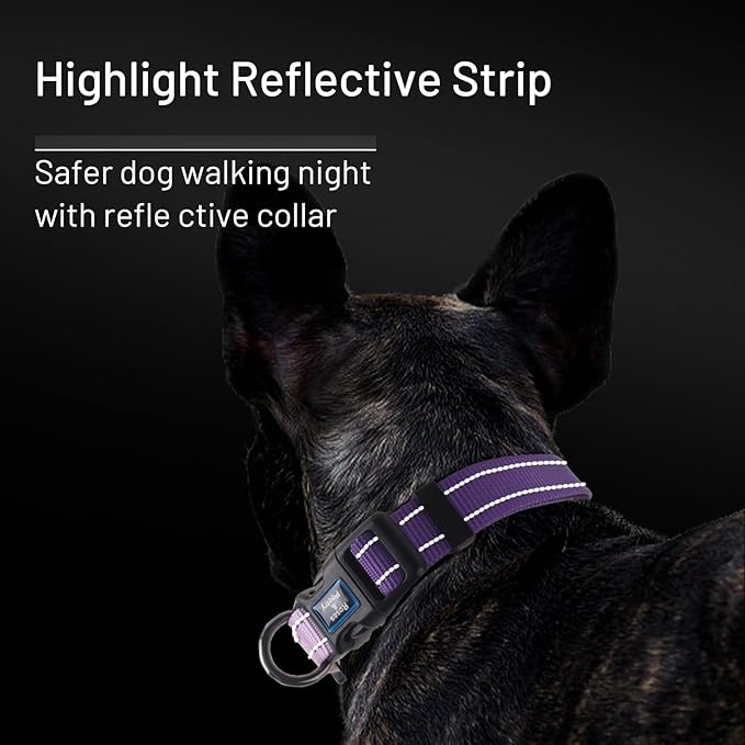 Roses&Poetry Large Dog Collar, Adjustable Reflective Durable Pet Collars - Image 5