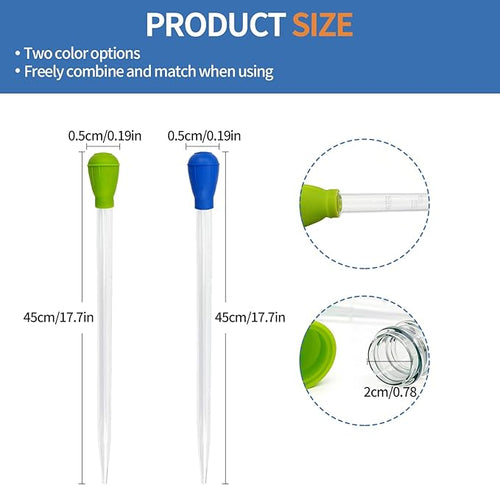 17.7 Inch Extra Long Aquarium Coral Feeder Tool, Deep Tank Fish Feeding Pipette - Image 2