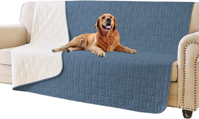 Waterproof and Non-Slip Dog Bed Cover and Pet Blanket Sofa Pet Bed Mat ，car by TcksstexFauxFurDogBedCover