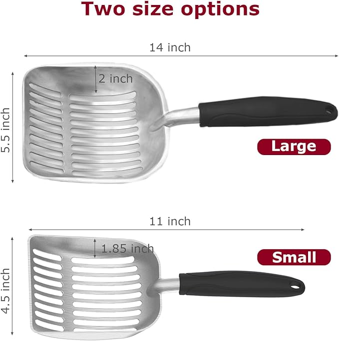 Cat Litter Scoop, Kitty Metal Scooper, Aluminum Alloy Sifter, Kitten Pooper - Image 6