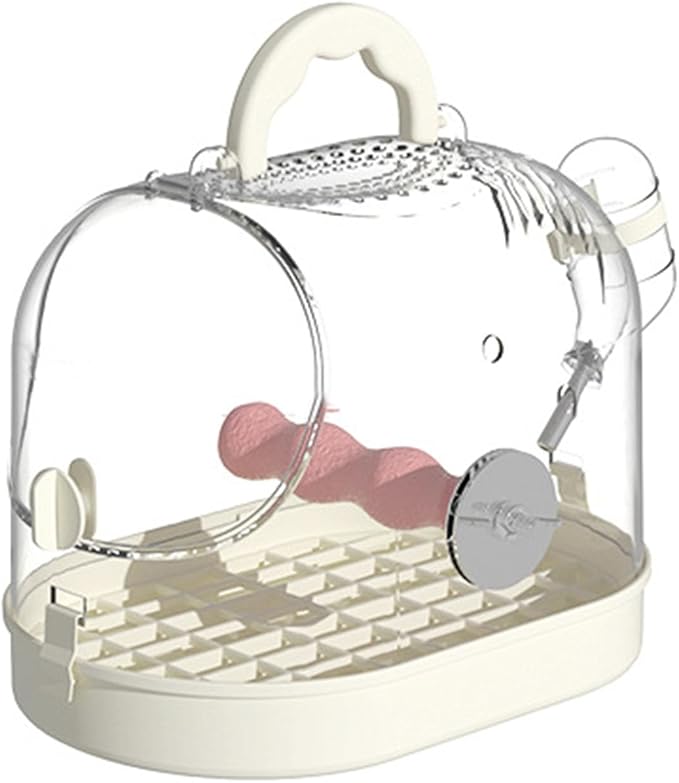 Easy to Carry Bird Cage with Watering Bottle High Ventilated Carriers Travel - Image 9