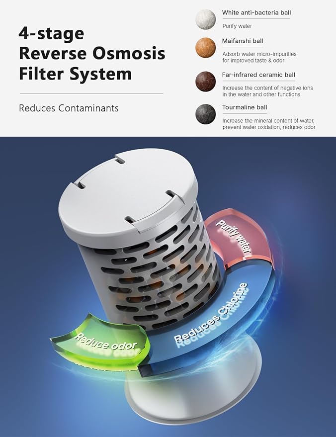 CZPET 2.5 Gallon Dog Water Bowl Dispenser, Filter Automatic Dog and Cat Water - Image 3