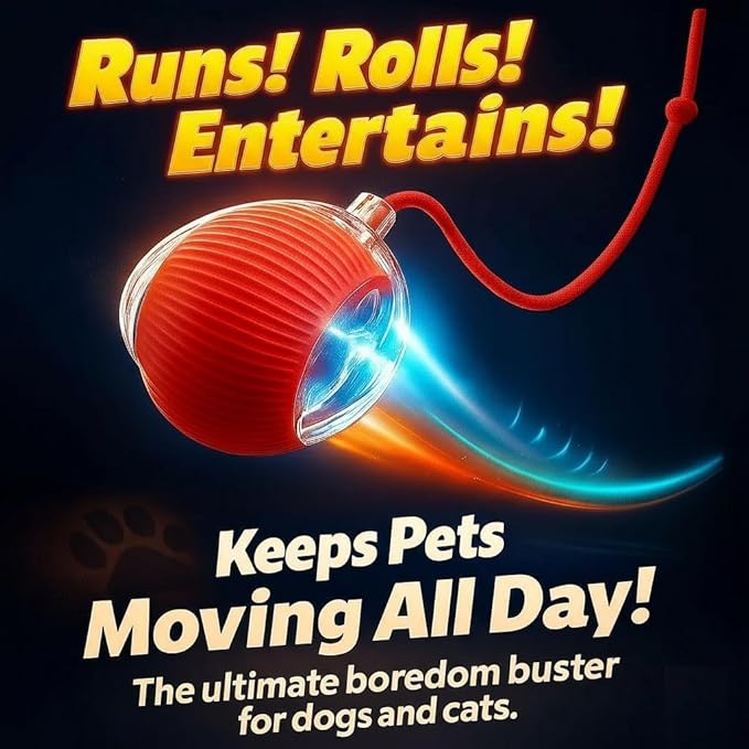 Interactive Electric Automatic Rolling Moving USB Rechargeable Self Activated - Image 3