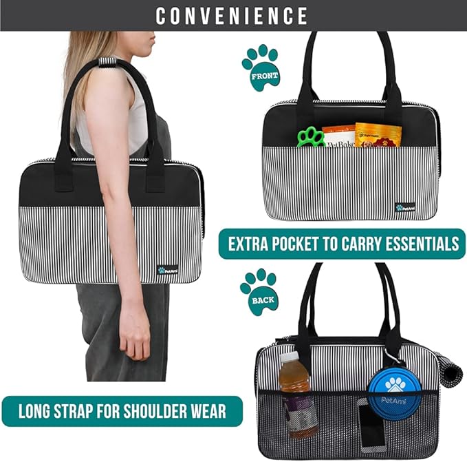 PetAmi Dog Purse Carrier for Small Dogs, Airline Approved Soft Sided Pet Carrier - Image 6