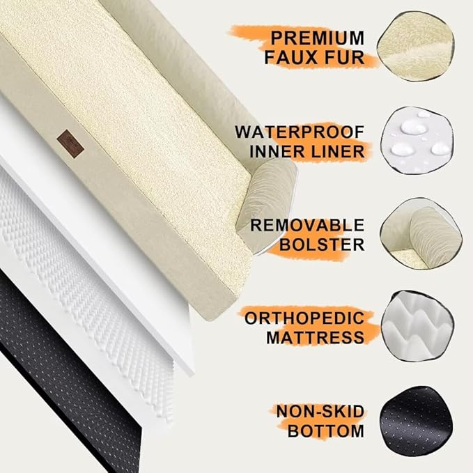 Large Dog Bed Orthopedic Washable - Image 5