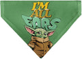 Star Wars Pet Bandana Star Wars Grogu Im All Ears Pose Green Slip On Collar by Buckle-Down
