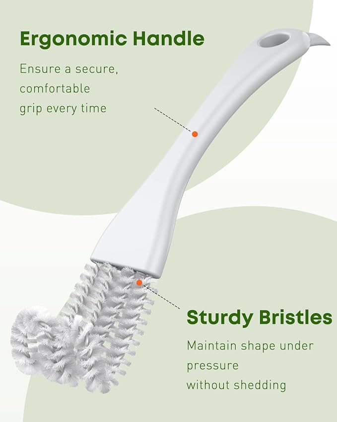 Pawfly 2 Pcs Bird Cage Cleaner Brush, 2-in-1 Bird Cage Cleaning Brush, Bird - Image 7