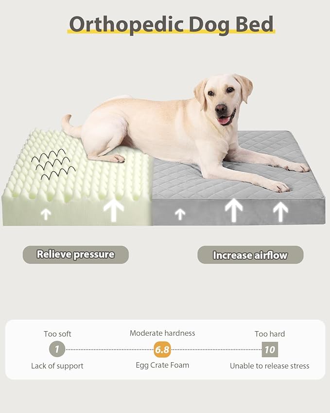 Orthopedic XL Dog Beds Large Sized Dog Waterproof Bed - Image 4