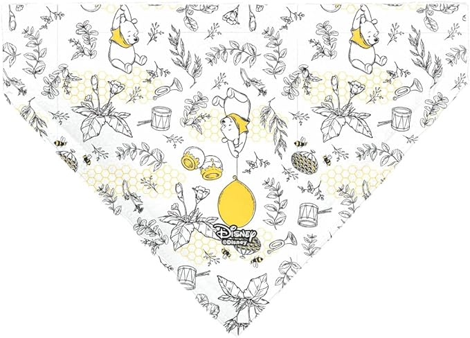 Disney Pet Bandana Winnie The Pooh Balloon Pose and Foliage Collage Slip On - Image 2