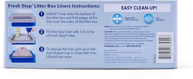 Fresh Step Drawstring Large Litter Box Liners | Heavy Duty Liners - Image 6