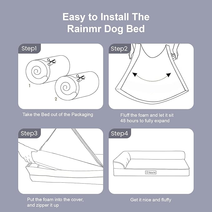 Orthopedic Dog Bed Medium Size Dog, Memory Foam Dogs Bed - Image 8