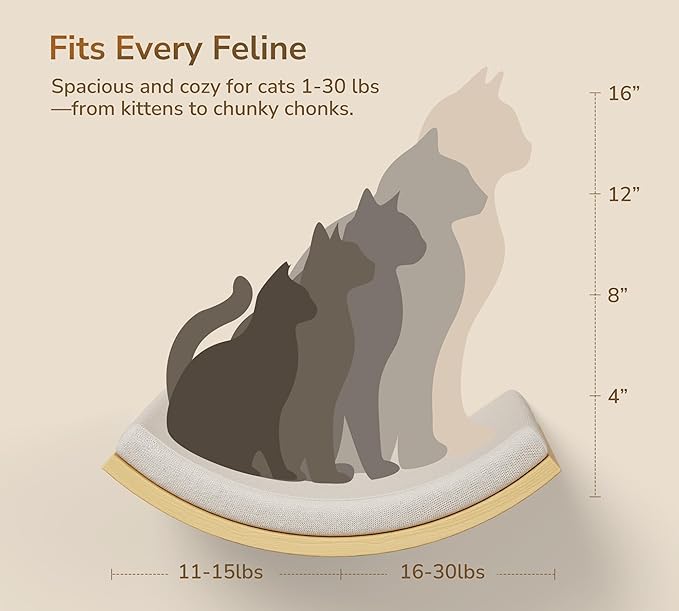 Cat Wall Shelves with Cats Window Perch – 4-Piece Wooden Cat Climbing Furniture - Image 9