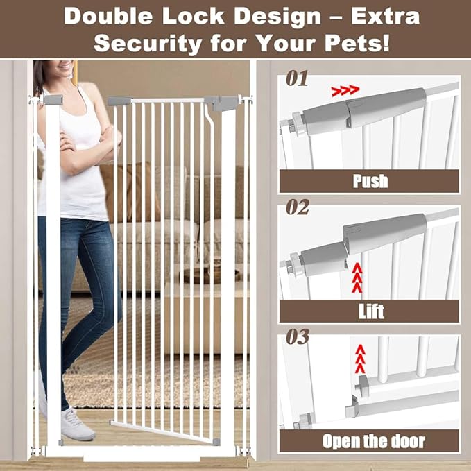 Fairy Baby 51.18" Extra Tall Baby Gates - Image 4