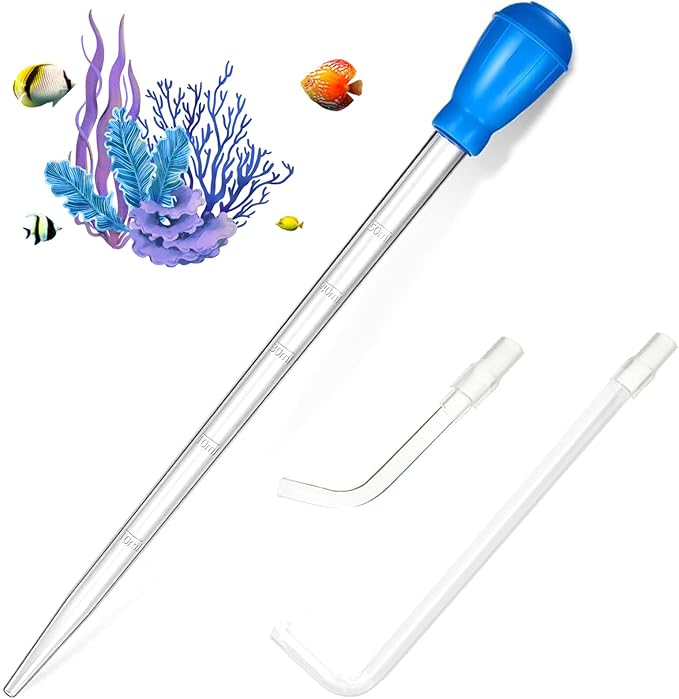 KABASI Coral Feeder Fish Feeder Waste Clean Tool, 50ml Manual Acrylic Pipette by KABASI