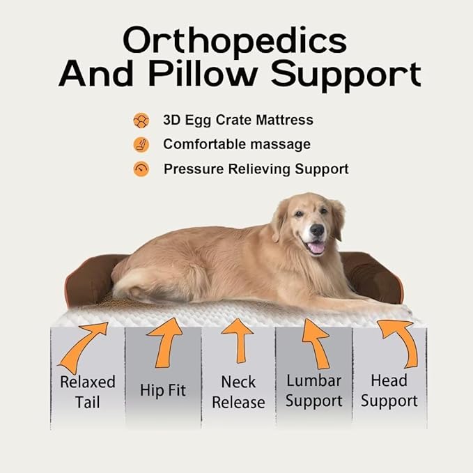 Large Dog Bed Orthopedic Washable - Image 3