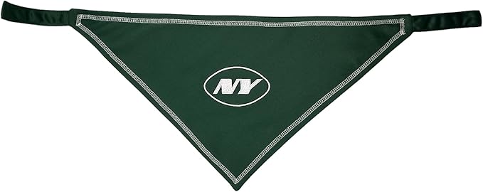 Pets First NFL New York Jets TIE Bandana, Size Large/X-Large. Dog Bandana Scarf - Image 2