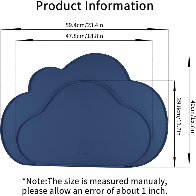 Ptlom Silicone Pet Placemat for Dogs and Cats, Non-Slip Waterproof Dog Feeding - Image 2