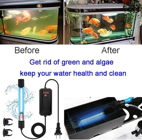 13W Timer Aquarium Clean Light Algae Clear Green Bloom Clean Fish Tank Water - Image 2