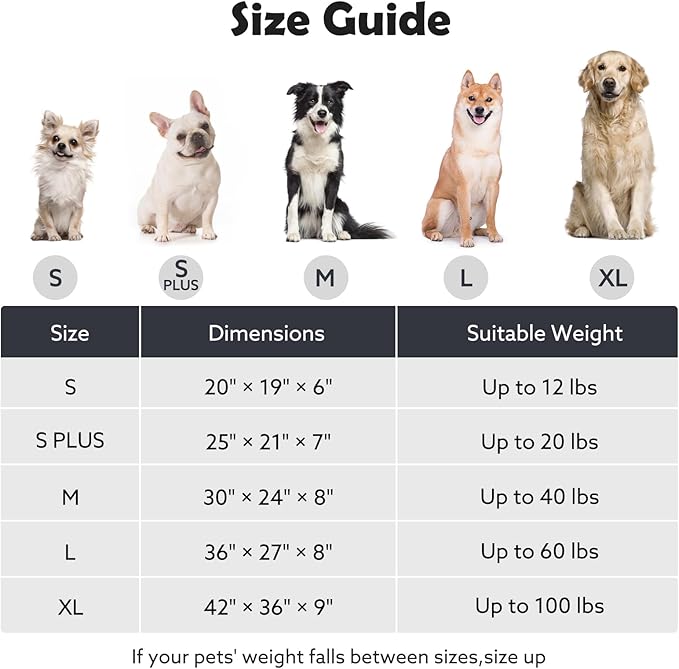 JOEJOY Large Dog Beds Large Sized Dog, Rectangle Washable Orthopedic Pet Bed - Image 5