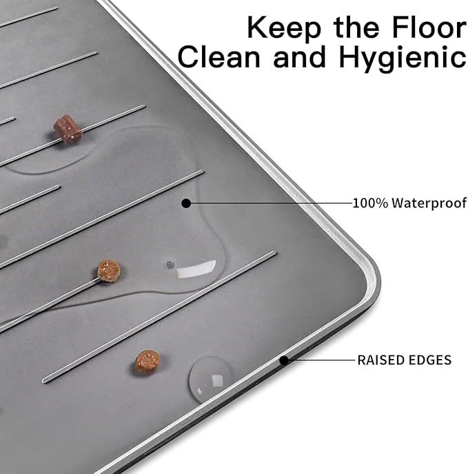 48" x 32" XXXL Largest Pet Food Mat, Silicone Dog Mats - Image 3