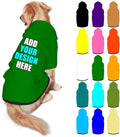Custom Dog Hoodie Personalized Photo Text Logo Name Dog Clothes, Soft & Warm by Mynvzrk