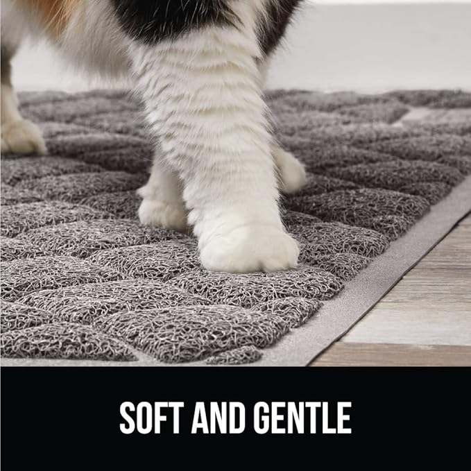 GORILLA GRIP Cat Litter Box Mat, 35x23 2 Pack, Water Resistant, US Designed - Image 8