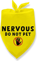 Nervous Do Not Pet Dog Bandana, Nervous Anxious Dog Bandana No Hand Sniffs Gift by Fmeklaht