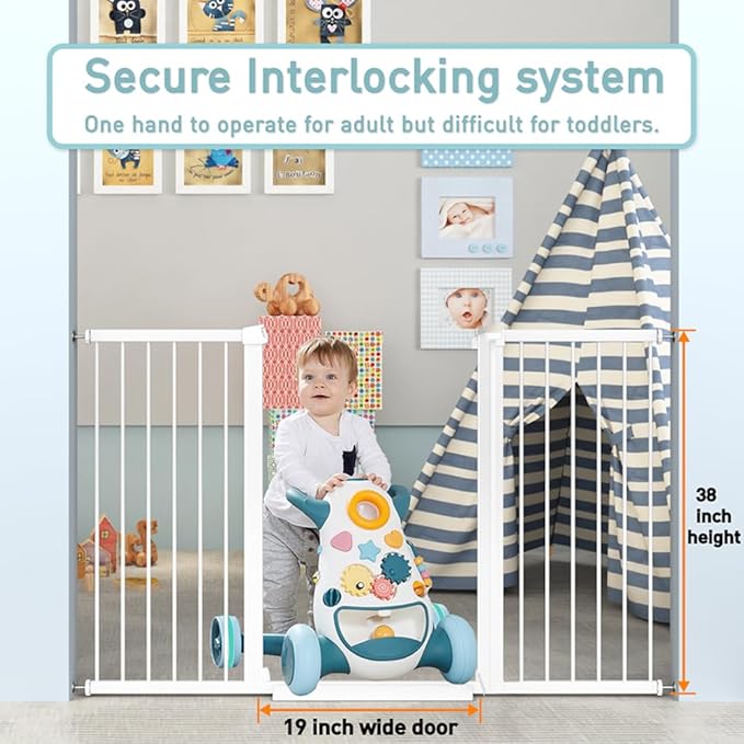 Fairy Baby 38" Extra Tall Baby Gate - Image 6