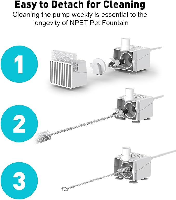 NPET DF10 Dog Water Fountain, 170oz/1.3Gallon/5L Large Automatic Pet Water - Image 4