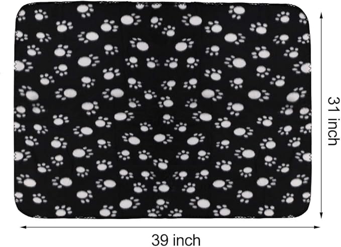 Comsmart Dog Blankets for Small Dogs, 6 Pack Puppy Blanket Cute Paw Print Pet - Image 5