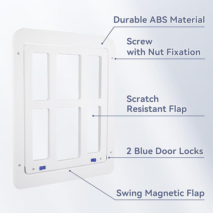 NAMSAN Dog Screen Door, Flap Opening 11.2 x 14.4 inches, Dog Door - Image 4