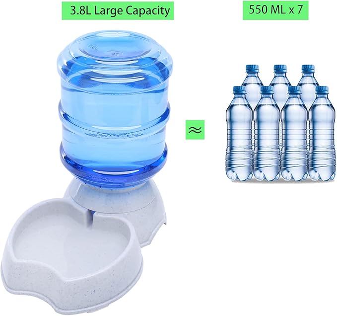 Pet Water Dispenser Automatic for Dogs Cats, Gravity Refill, Self Feeding for - Image 2