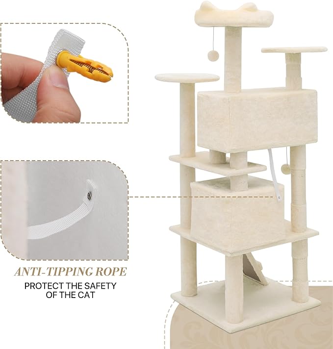 Athena Collection Multi-Level Cat Tree Center - Image 7