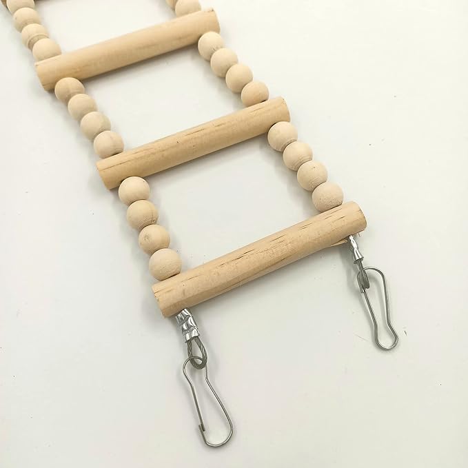 Bird Ladder Bridge, Wooden Pet Hamster Climbing & Swing Toys, Cage Accessories - Image 5