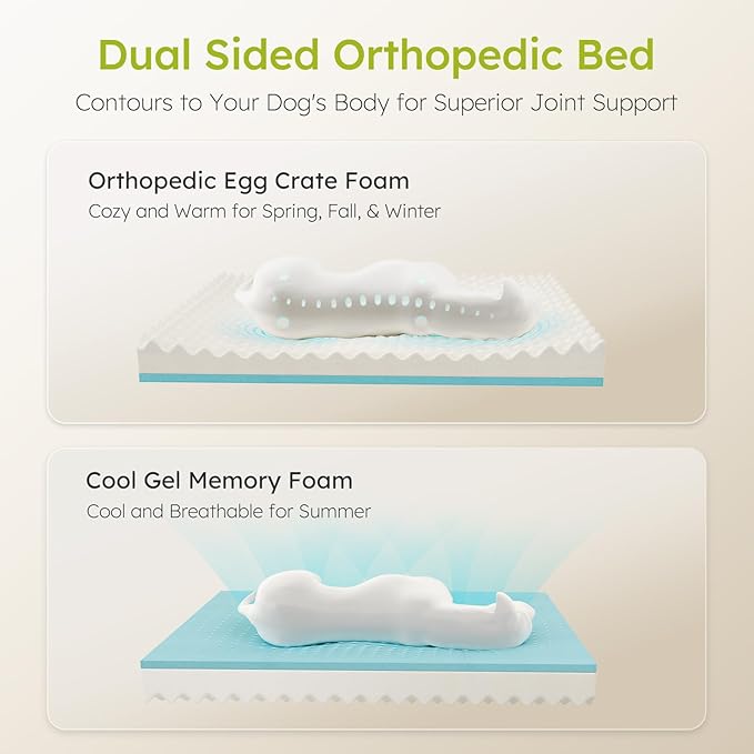 Jumbo Dog Bed for Extra Large Dogs, Orthopedic Dog Bed - Image 2