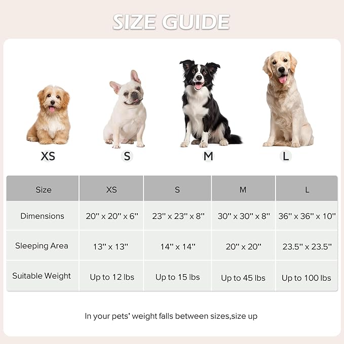 JOEJOY Donut Small Dog Bed, Round Cat Beds - Image 6