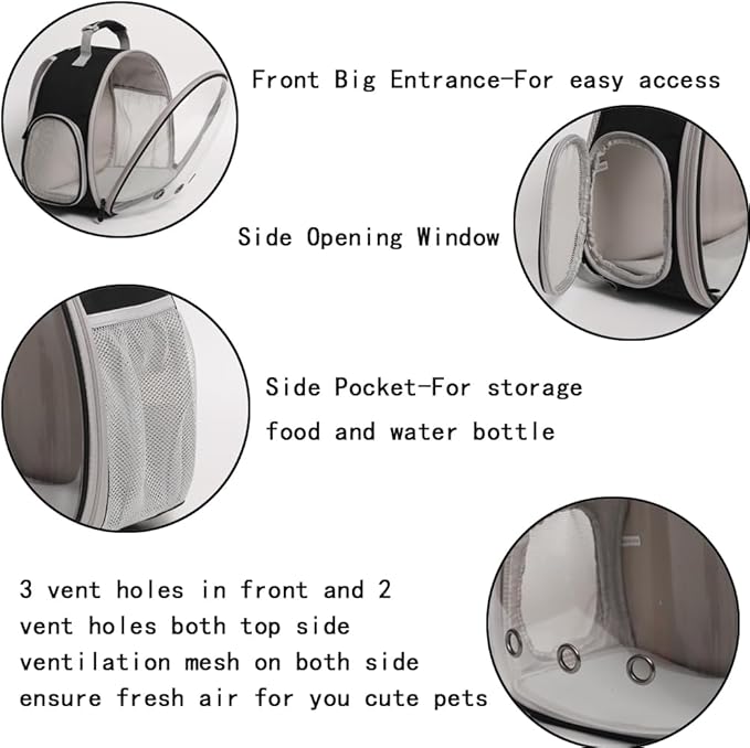Guinea Pig Backpack Carrier, Reptile Outdoor Used, Bearded Dragon Carrier - Image 3