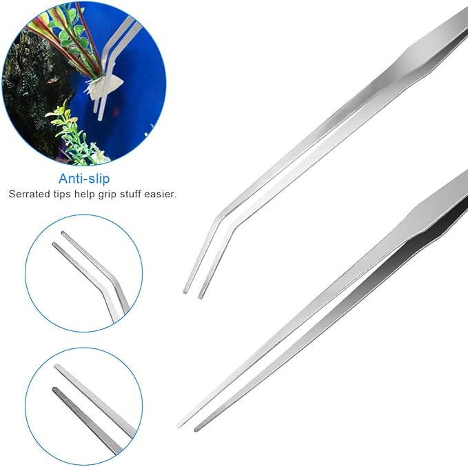 7 in 1 Aquarium Aquascape Tool Kit 15 inch, Aquatic Plant Extra Long - Image 5