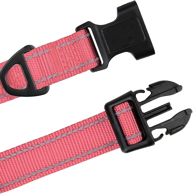 TagME Reflective Nylon Dog Collars, Adjustable Classic Pet Collar - Image 4