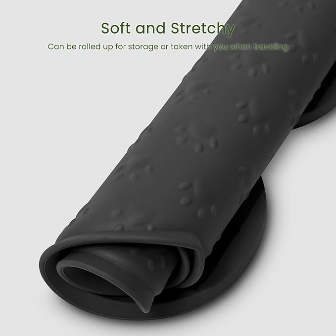 Dog Food Mat Anti-Slip Silicone Dog Bowl Mat Thicker Pet Placemat Waterproof - Image 7