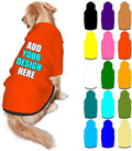 Custom Dog Hoodie Personalized Photo Text Logo Name Dog Clothes, Soft & Warm by Mynvzrk