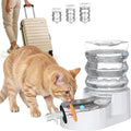 RIZZARI Dog Water Bowl Dispenser: 5L Large Stainless Steel Gravity Feeder by RIZZARI