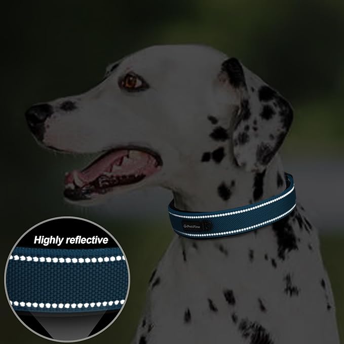 PetiFine Dog Collars for Medium Dogs, Neoprene Padded and Adjustable, - Image 4