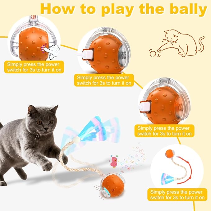3-Pack Interactive Cat Toys Ball - Image 7