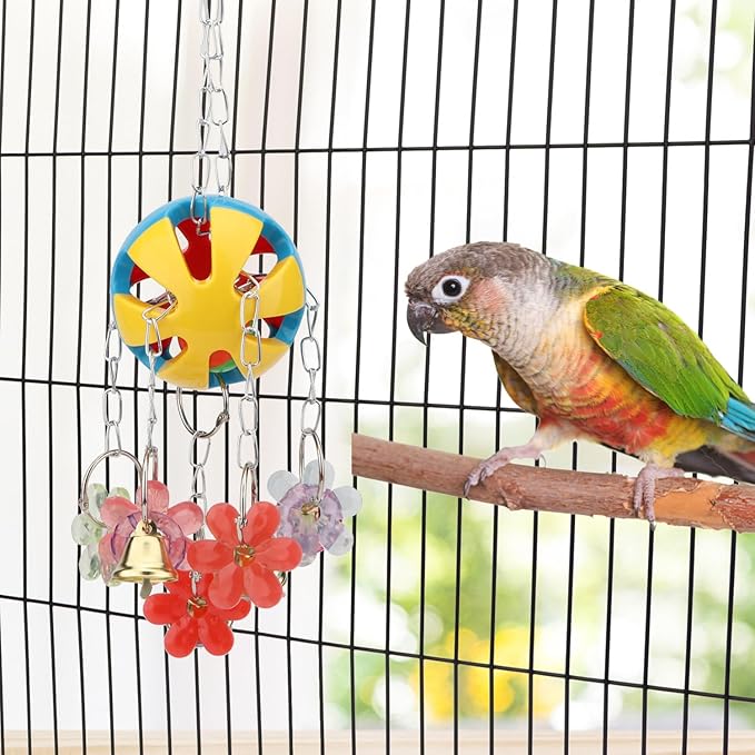 Hypeety Pet Parrot Toy Plastic Colorful Birds Ball - Image 8