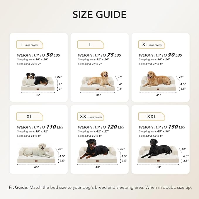 Orthopedic XXL Dog Beds, Waterproof Egg Crate Foam Big Pet Bed - Image 5
