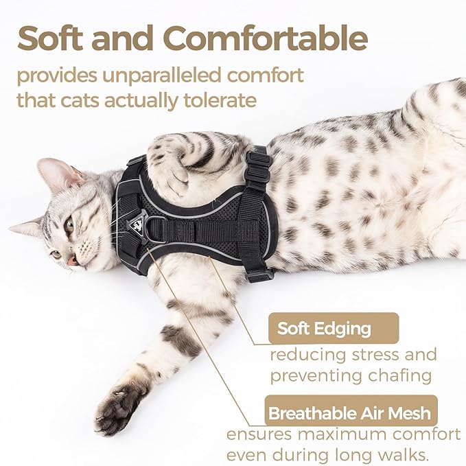 Cat Harness and Leash Set Escape Proof Tactical Extra Large Kitten Harness - Image 7