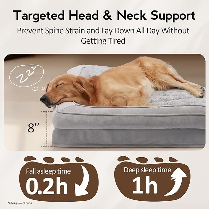 Large Orthopedic Dog Bed with Sides XXXL Dog Beds with Removable Washable Cover - Image 3
