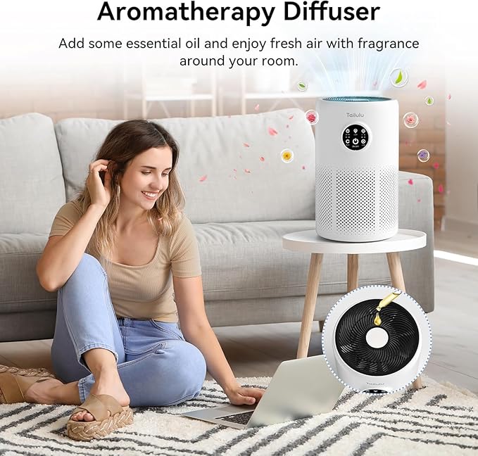 Air Purifiers for Home Pets Large Room Up to 1360 Ft², Tailulu D10 HEPA Air - Image 7
