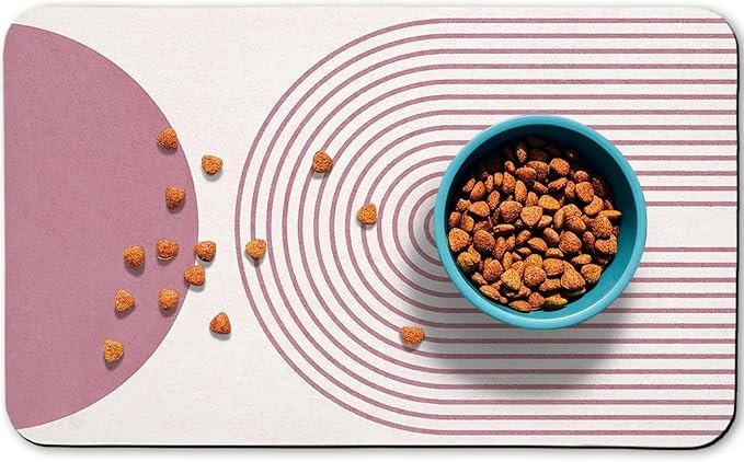 Dog Food Mats for Floors Waterproof, Cat Water Bowl Mats Pet Feeding Absorbent by Zoeeya